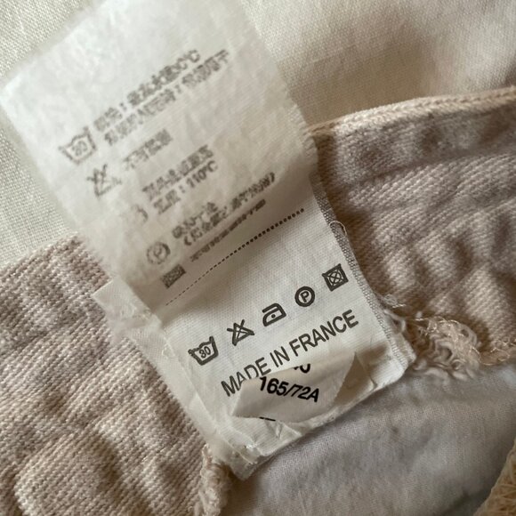 Guy Laroche Femme Beige/Cream Denim Jeans with Stitch Detailing - Picture 6 of 8